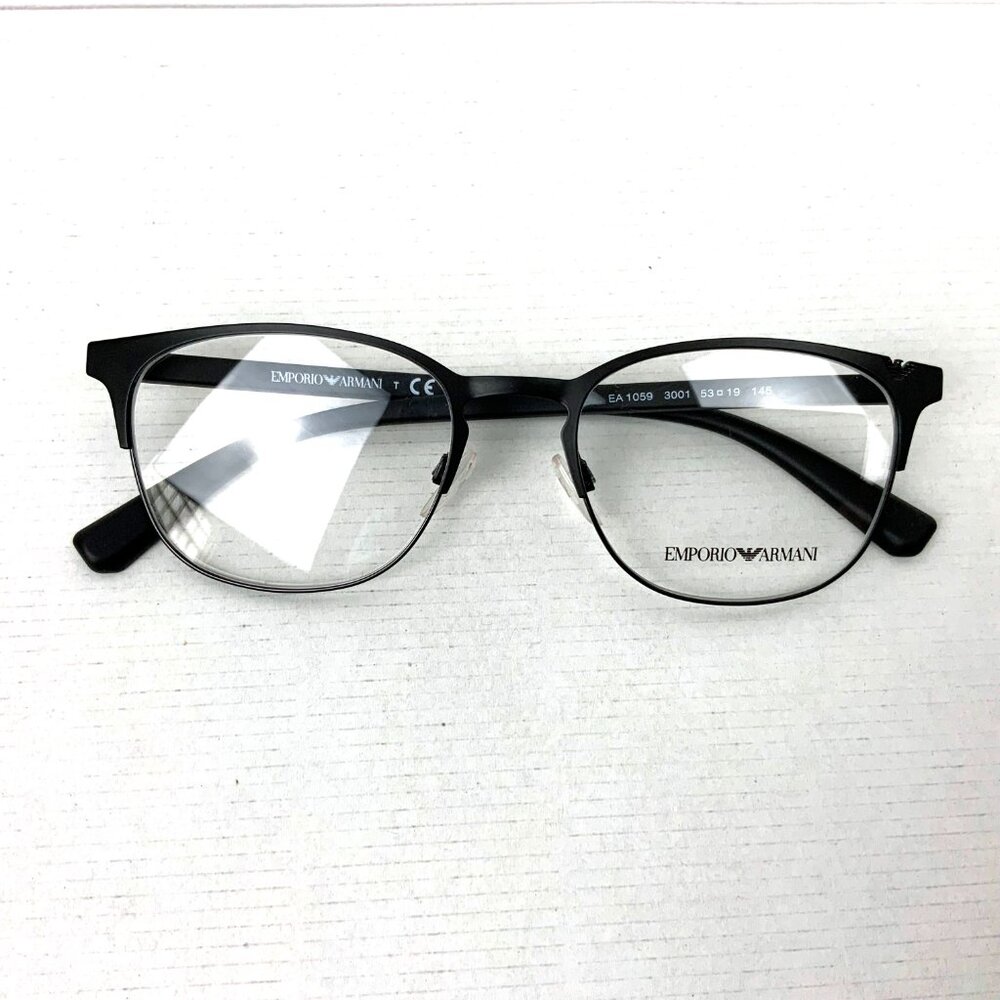 New Emporio Armani Men's EA 1059 Model in 3001 Matte Black